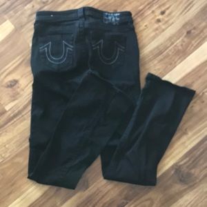 True Religion black jeans size 28
